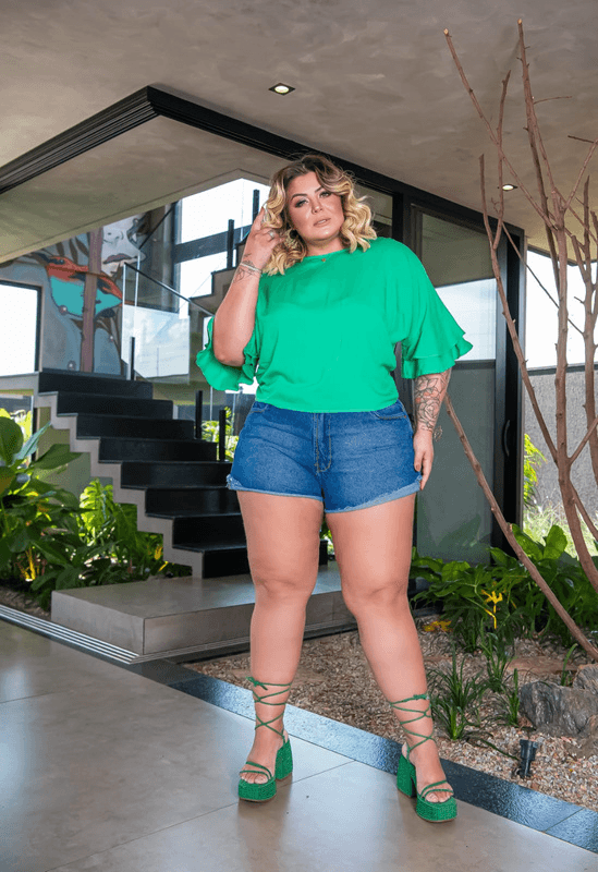 Blusa Antônia's Plus Green - Antônia's Boutique
