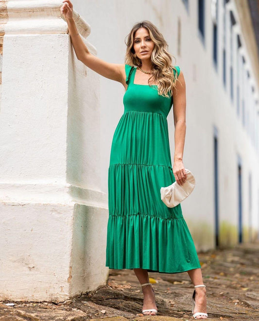 Vestido Midi Summer - Verde - Antônia's Boutique