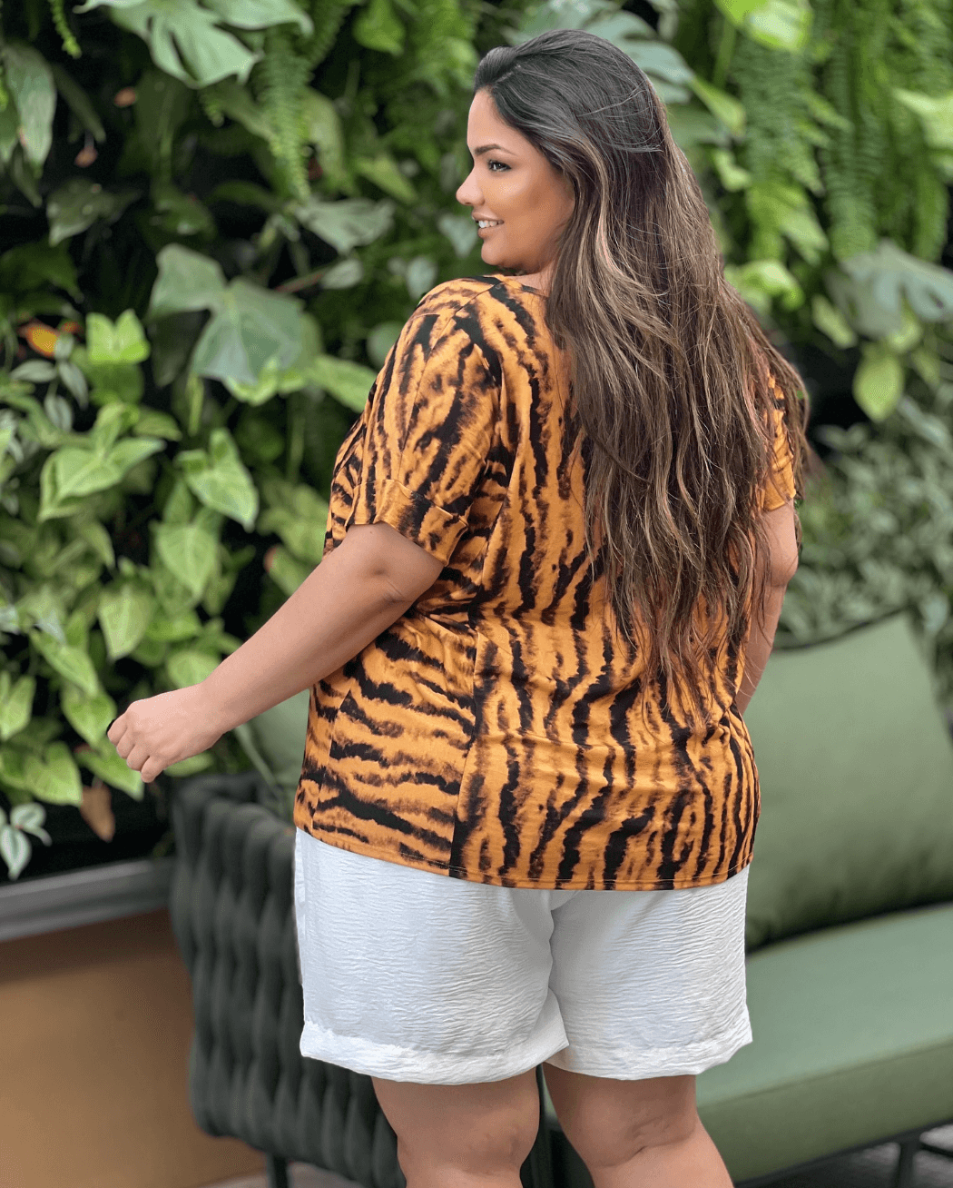 Blusa Animal Print Plus - Antônia's Boutique