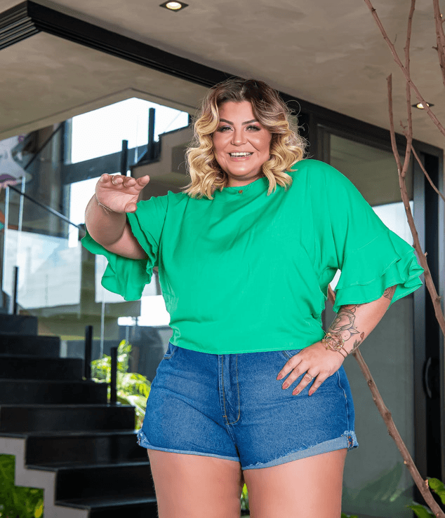 Blusa Antônia's Plus Green - Antônia's Boutique