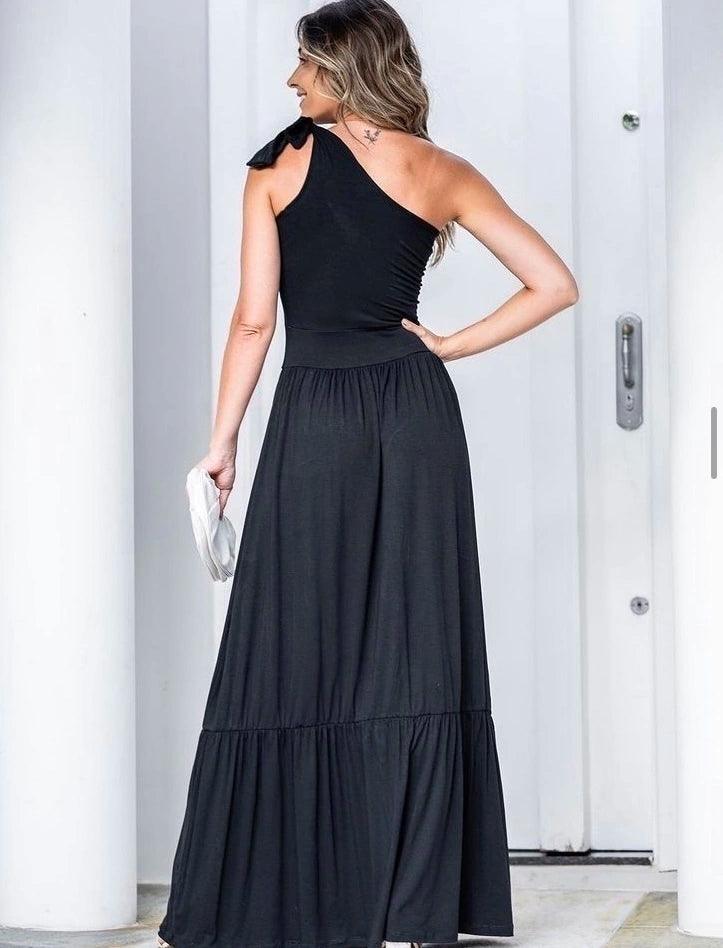Vestido Longo Lis Black - Antônia's Boutique