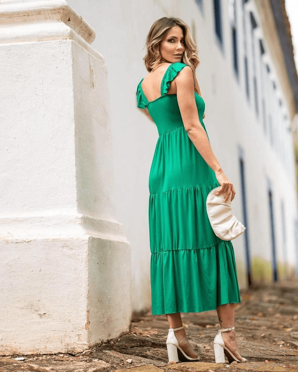 Vestido Midi Summer - Verde - Antônia's Boutique
